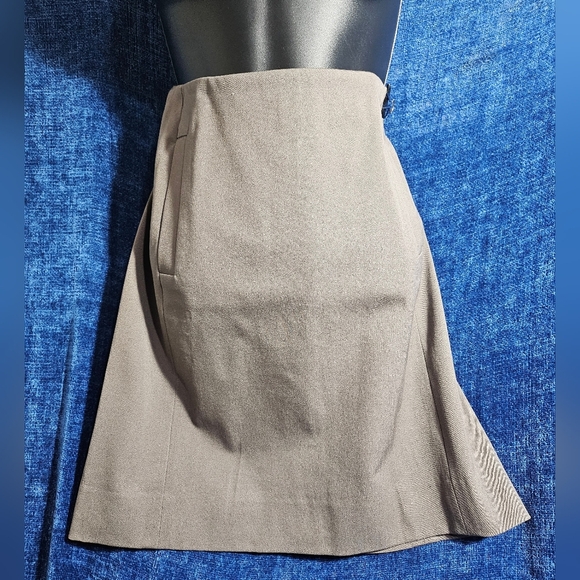 NEW Peace of Cloth Taupe Pencil Skirt Small - Picture 2 of 9